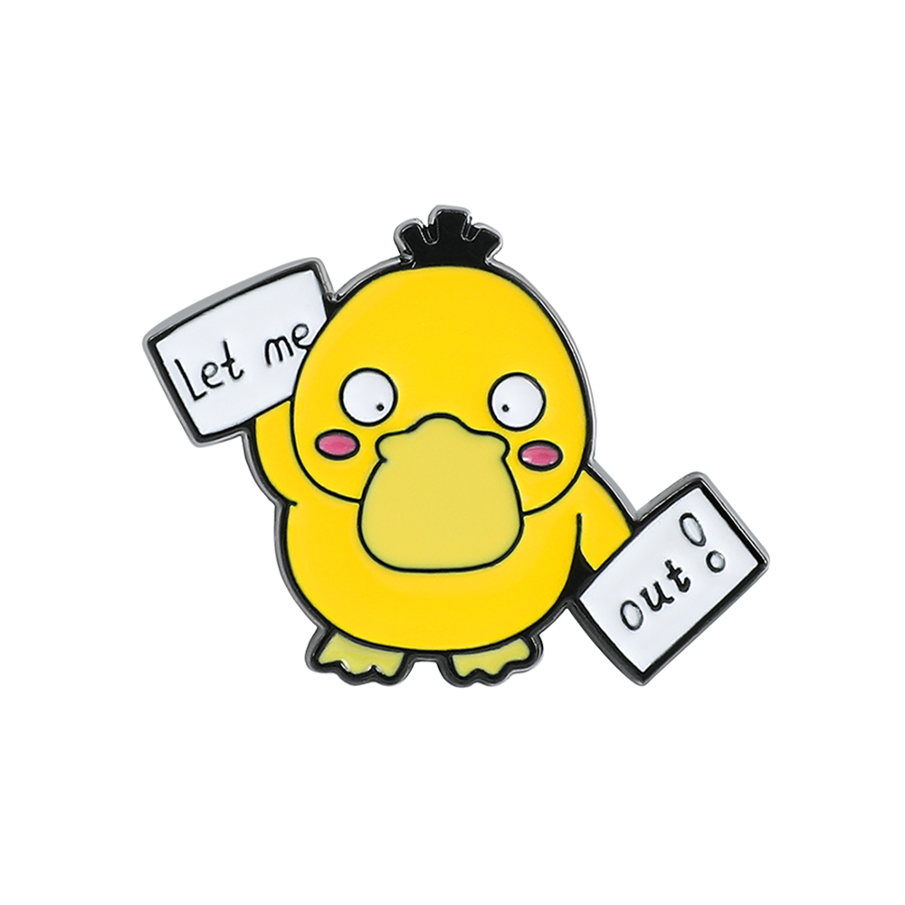 Embroidery Garment - 1 Pc ​Anime Duckling Brooch Cartoon