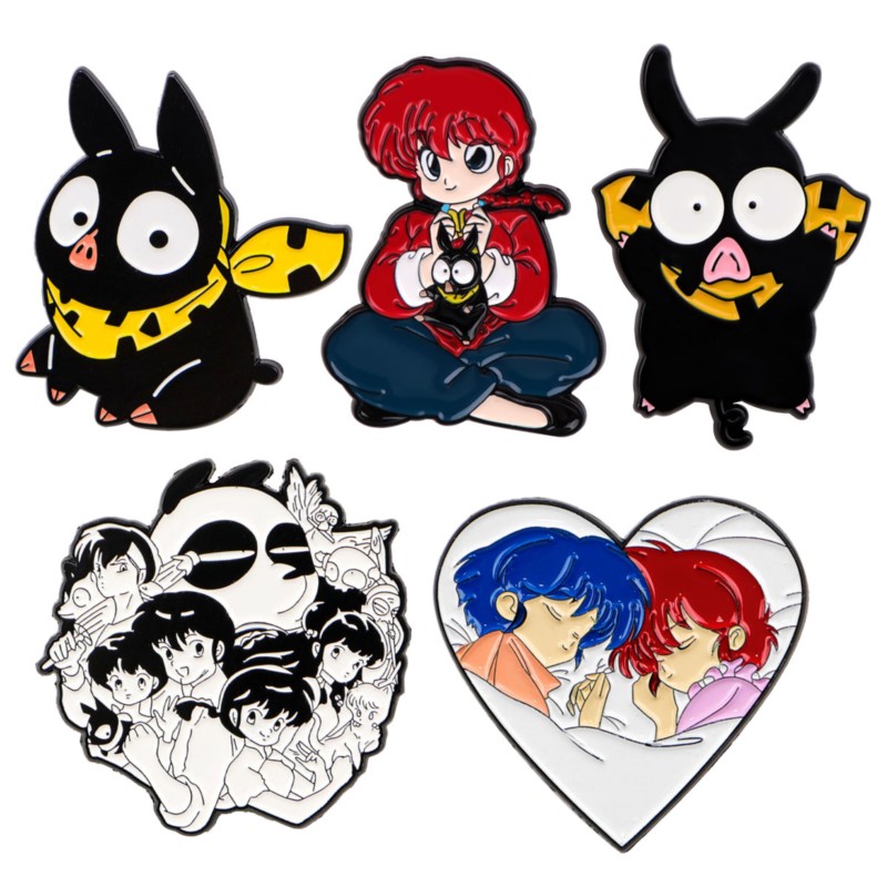 Embroidery Garment - Cute Q Version Cartoon Girl Black