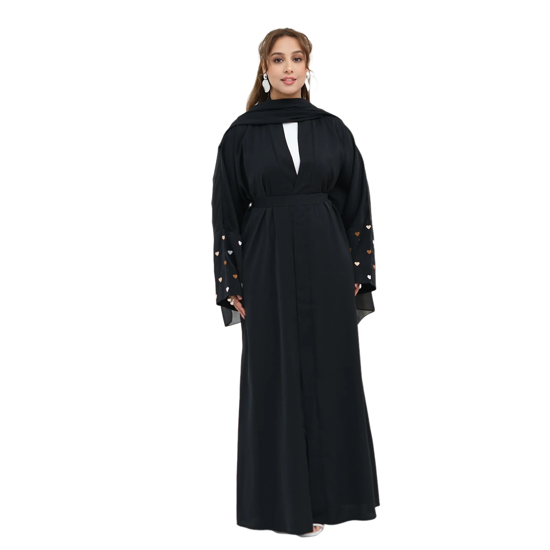 Embroidery Kebaya - New Embroidery Cardigan Women Muslim Hijab
