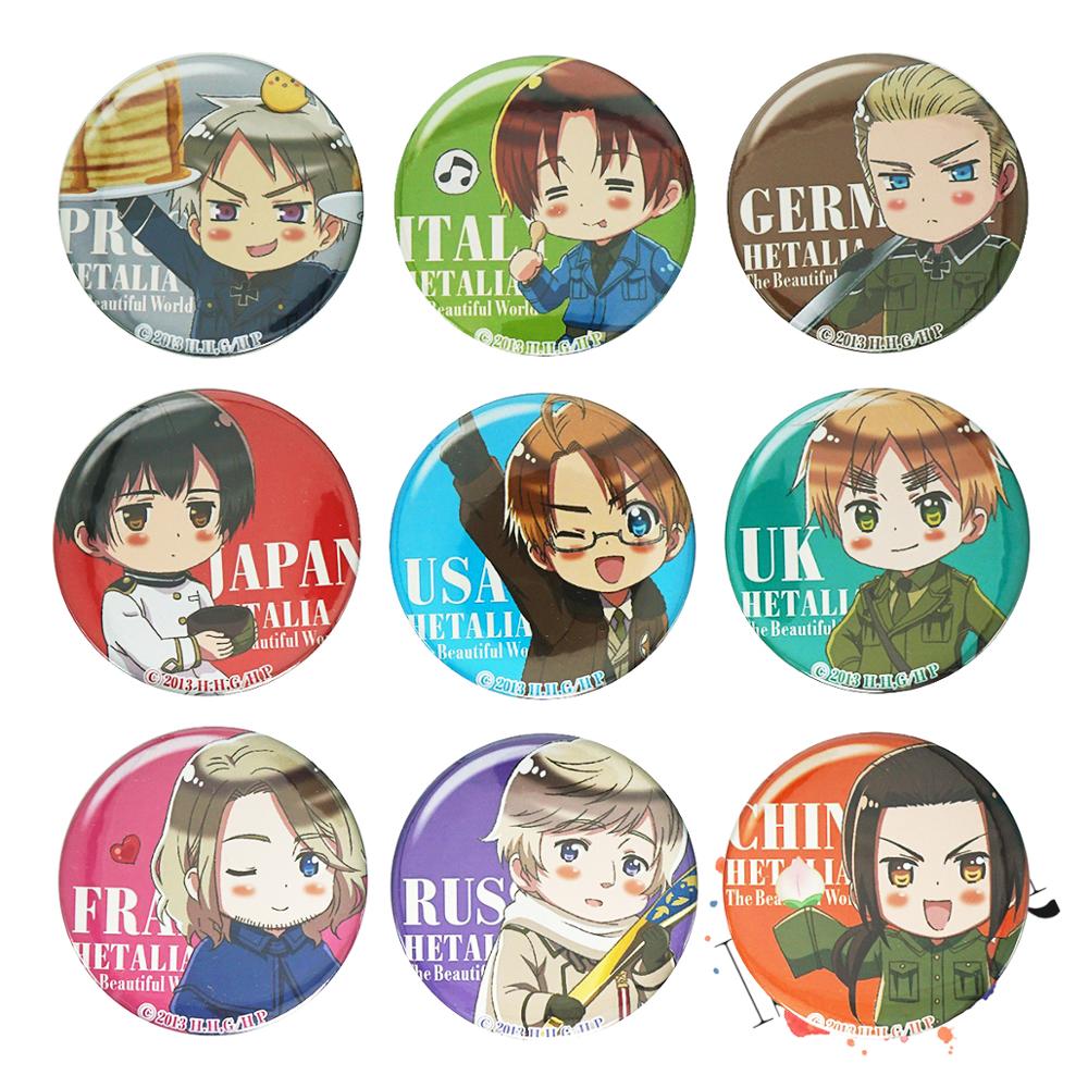 Embroidery Australia - Axis Power HETALIA Anime Badge The
