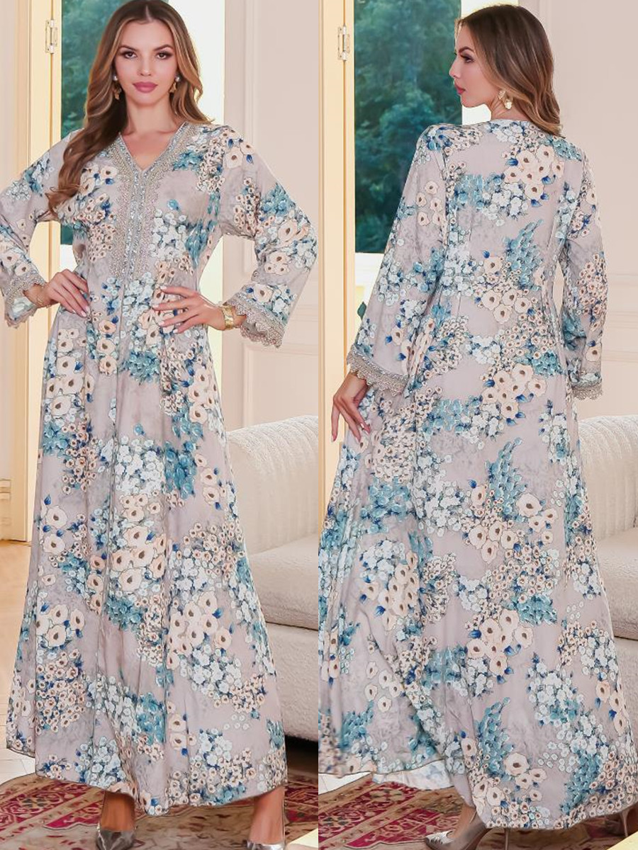 Muslim Women Dubai Abaya luxur - огляд і ціна Embroidery Kebaya