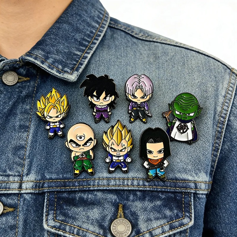 7pcs Set Cute Manga Brooches f - огляд і ціна Embroidery Garment