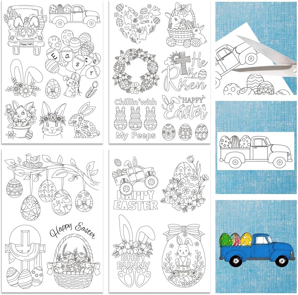 ORIGACH 4 Sheets Water Soluble - огляд і ціна Embroidery Design Patterns Flowers