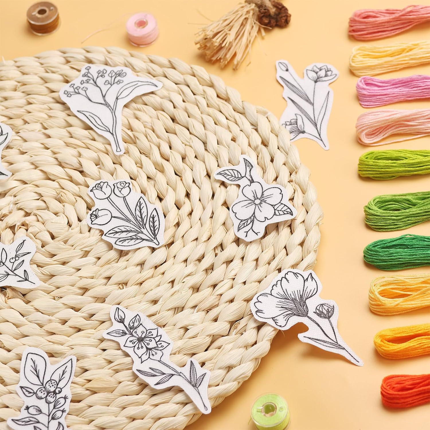 50Pcs Water Soluble Embroidery - огляд і ціна Embroidery Sheet