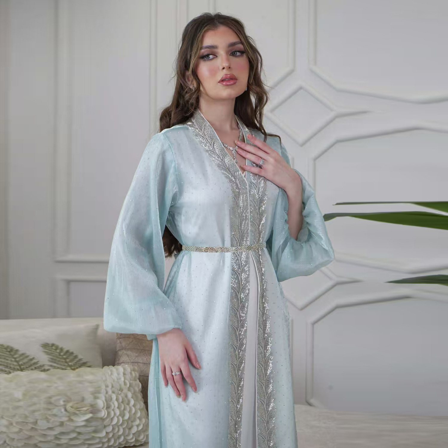 Eid Mubarak Djellaba Kimono Ca - огляд і ціна Embroidery Kebaya