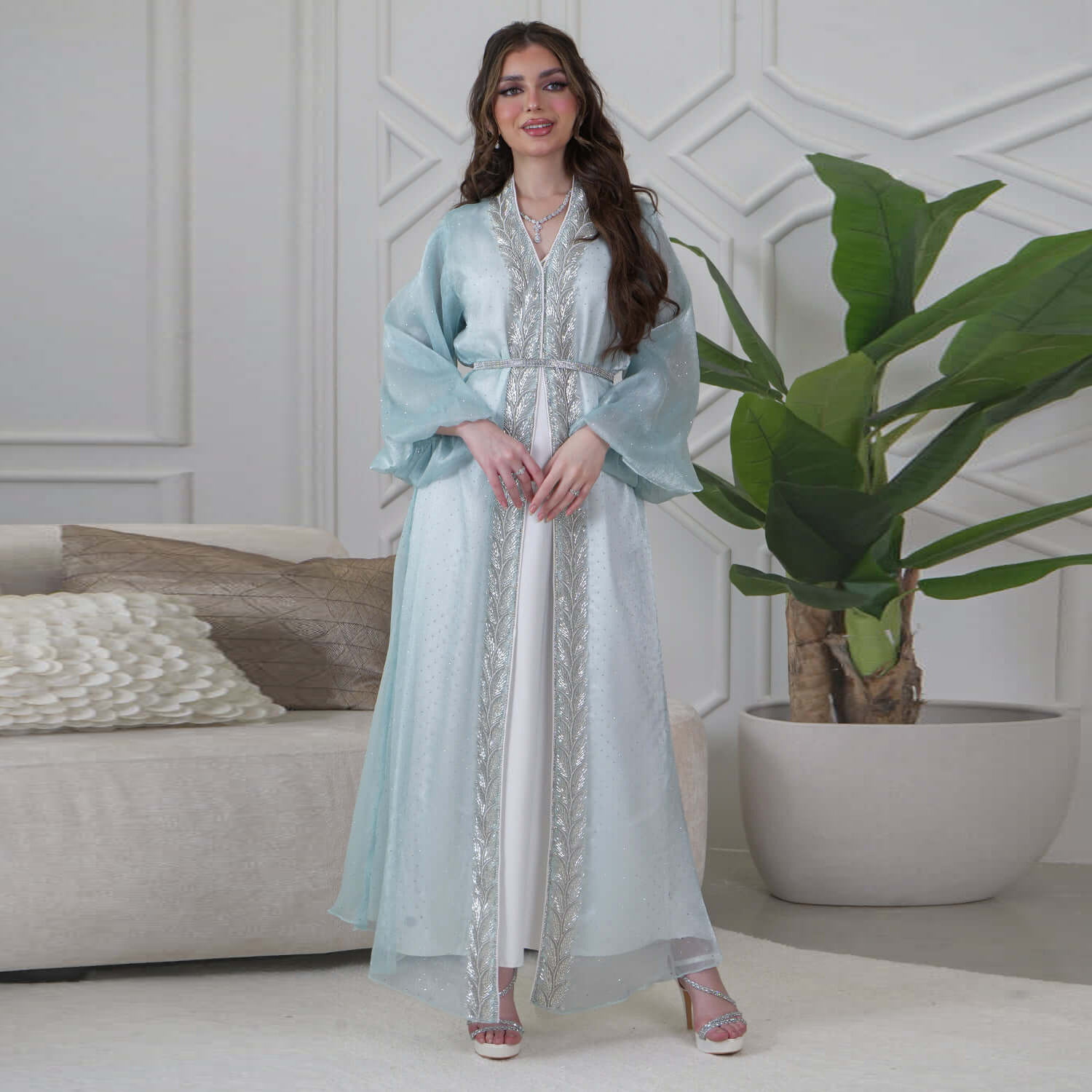 Eid Mubarak Djellaba Kimono Ca - огляд і ціна Embroidery Kebaya