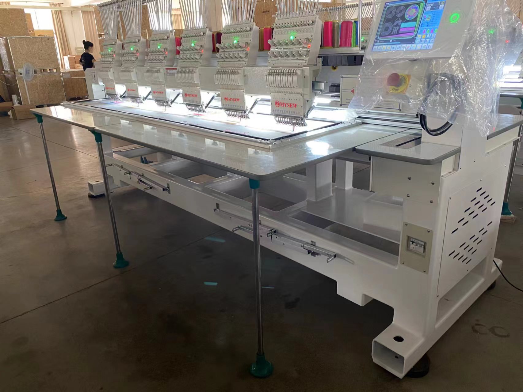 MFGS 1506 15  s 6 Head Automat - огляд і ціна Embroidery Tshirt