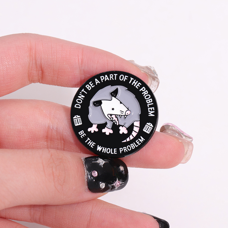 Cute Funny Possum Enamel Pins  - огляд і ціна Embroidery House