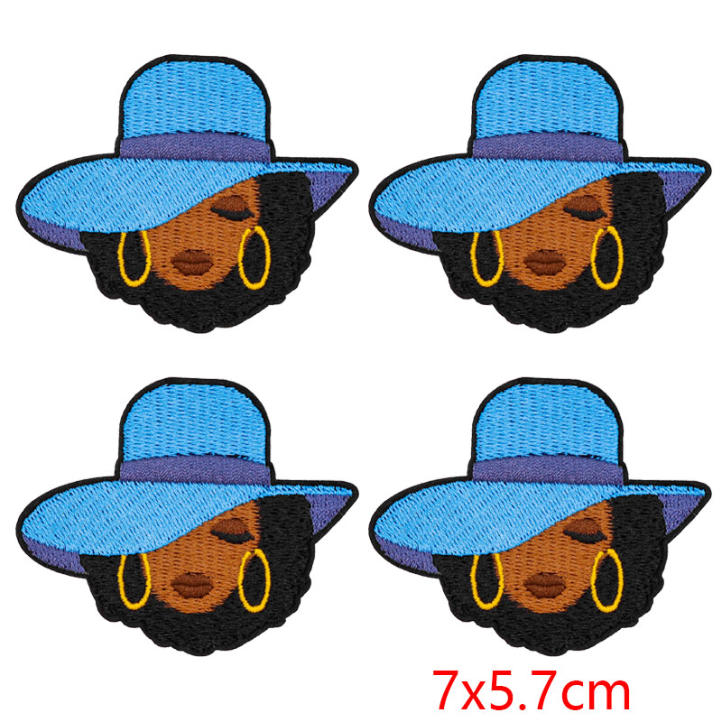 10PCS/Lots Black Girl Magic Co - огляд і ціна Embroidery On Black Shirt