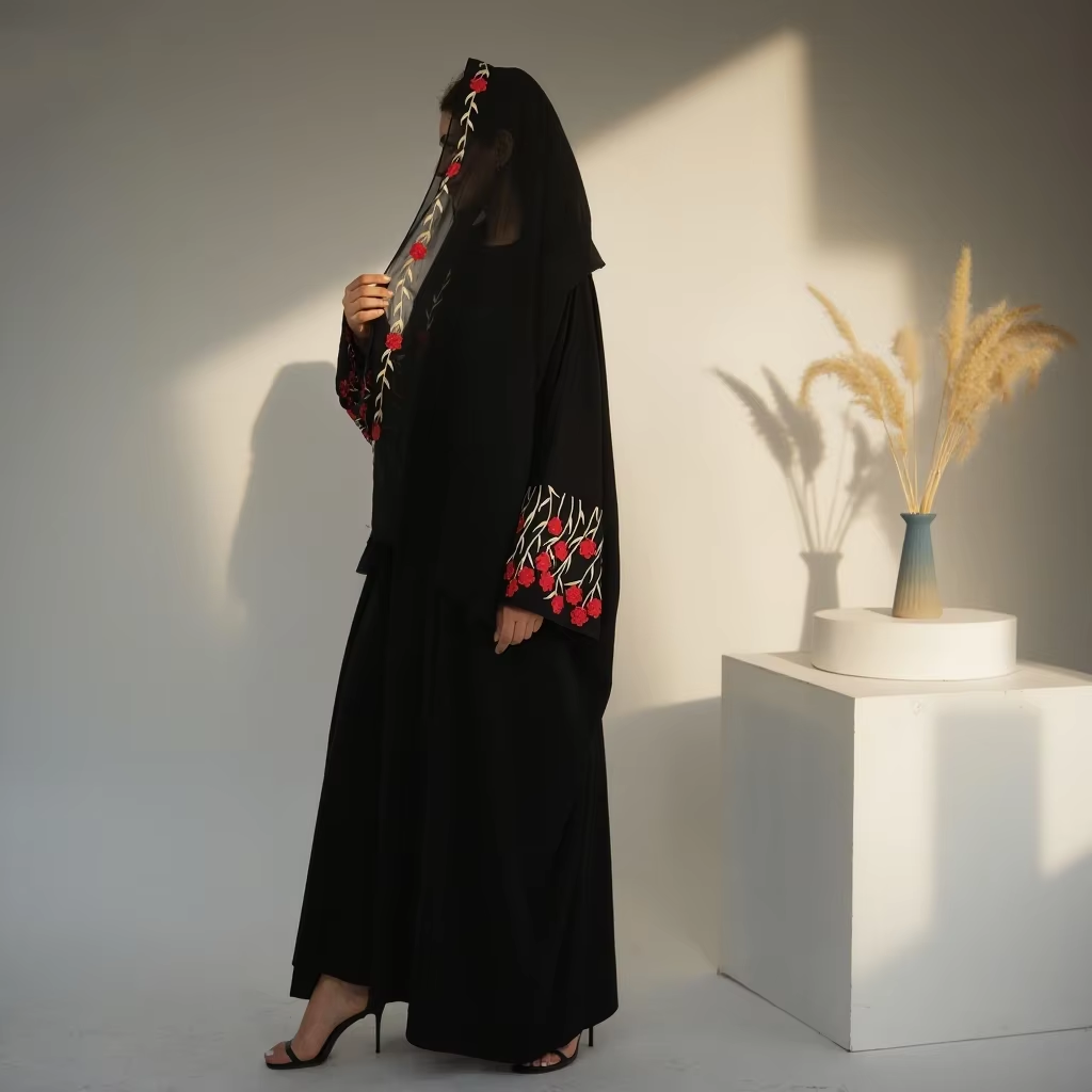 Open Abaya Dubai Embroidery Mu - огляд і ціна Embroidery Kebaya