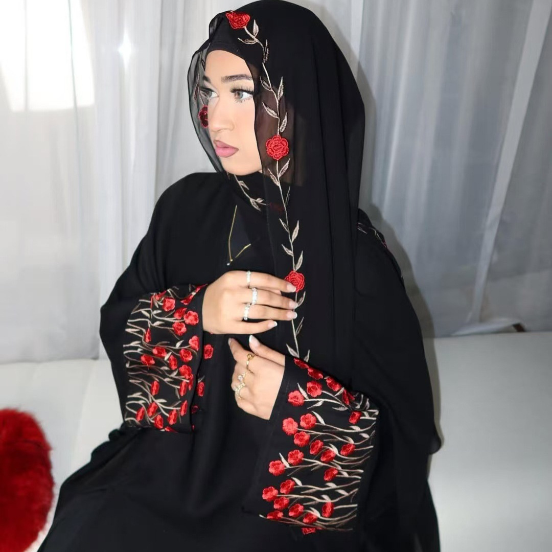 Open Abaya Dubai Embroidery Mu - огляд і ціна Embroidery Kebaya