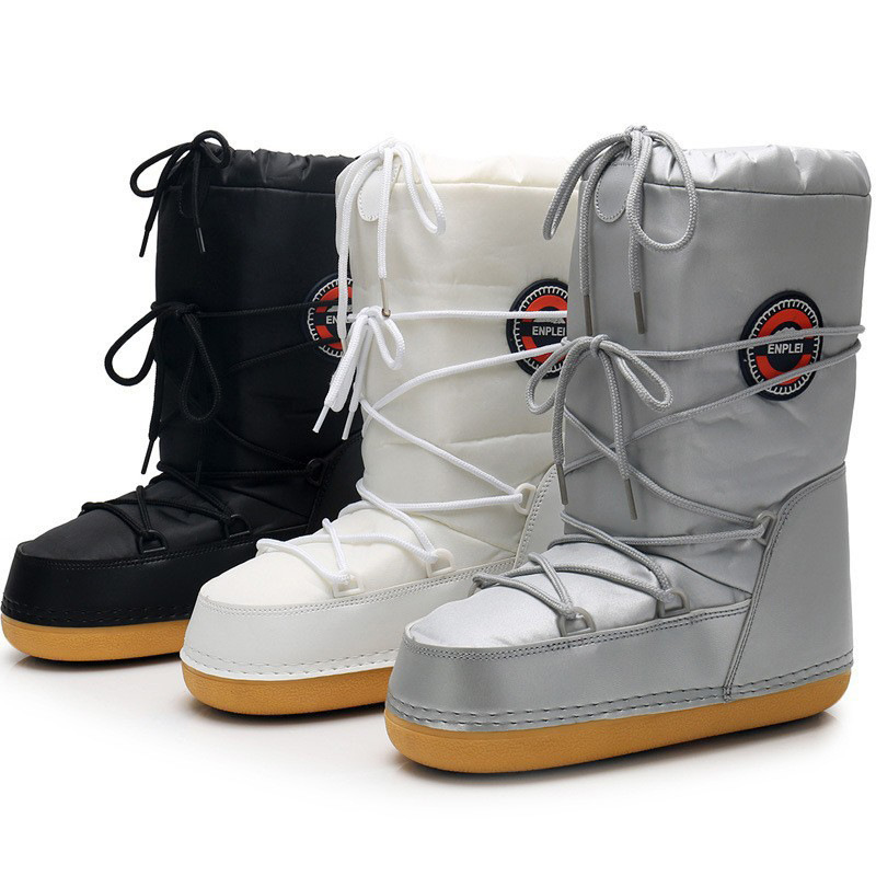 Winter Snow Boots Women Ski Bo - огляд і ціна Embroidery White