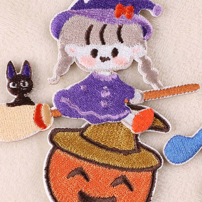Cartoon Sticker On Clothes Bla - огляд і ціна Embroidery On Black Shirt