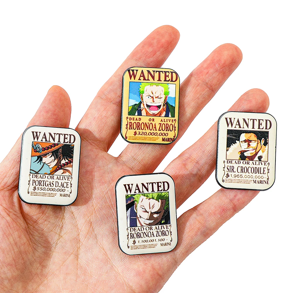 4 Pcs ONE PIECE Cartoon Anime  - огляд і ціна Embroidery Garment