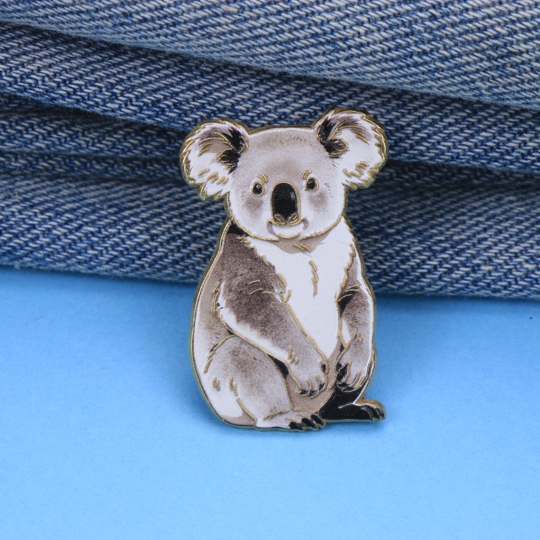 Watercolor Koala Enamel Lapel  - огляд і ціна Embroidery Australia