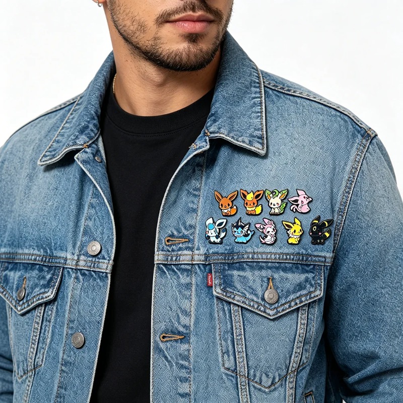 Hot 9 Pcs Anime Elf Brooch Set - огляд і ціна Embroidery Garment