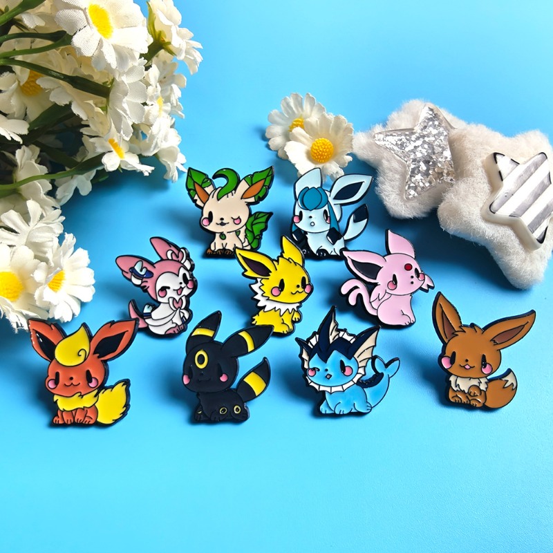 Hot 9 Pcs Anime Elf Brooch Set - огляд і ціна Embroidery Garment