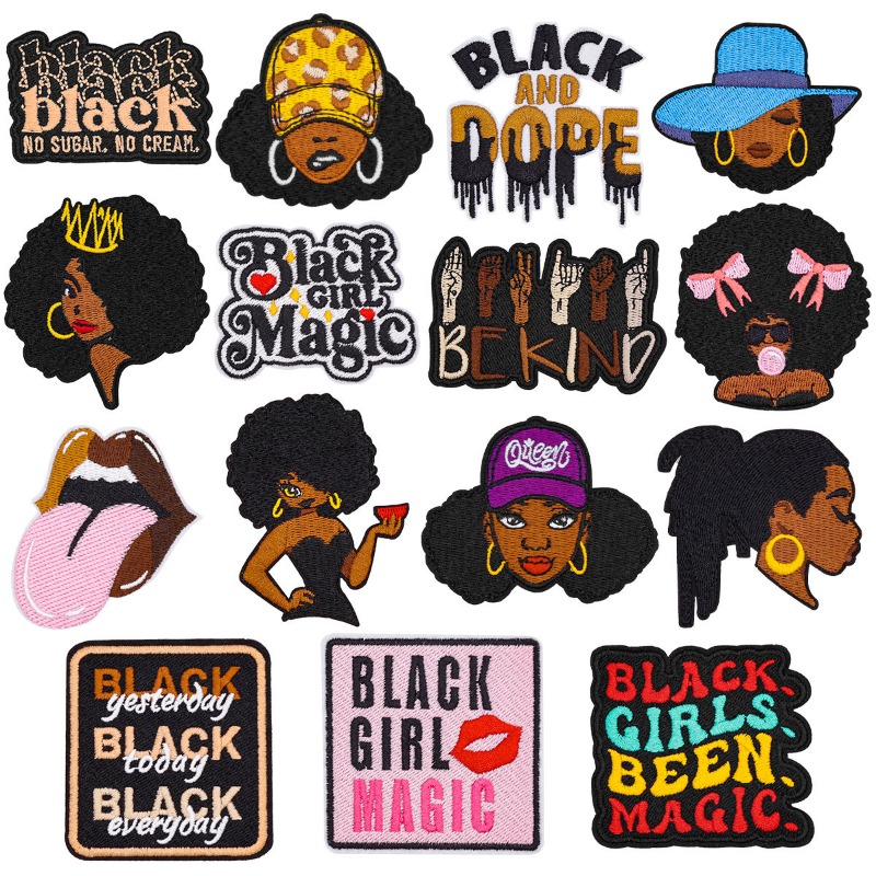 Black Girl Magic Cool Face Wom - огляд і ціна Embroidery On Black Shirt