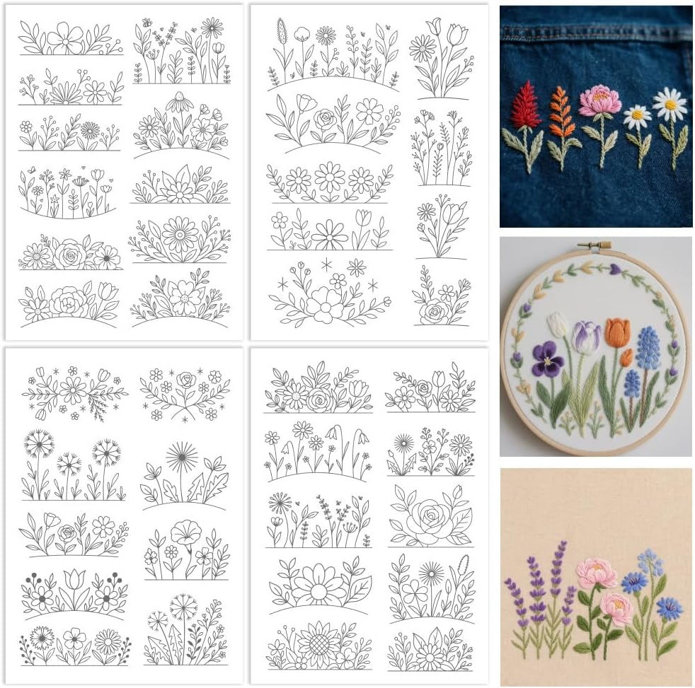 Flowers Water Soluble Stabiliz - огляд і ціна Embroidery Sheet