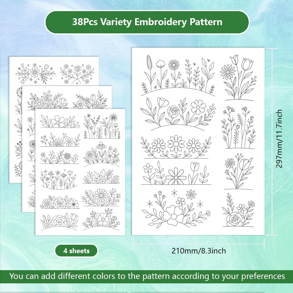 Flowers Water Soluble Stabiliz - огляд і ціна Embroidery Sheet