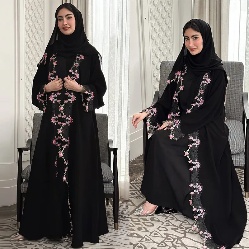 Black Embroidery Kimono Jalabi - огляд і ціна Embroidery Kebaya