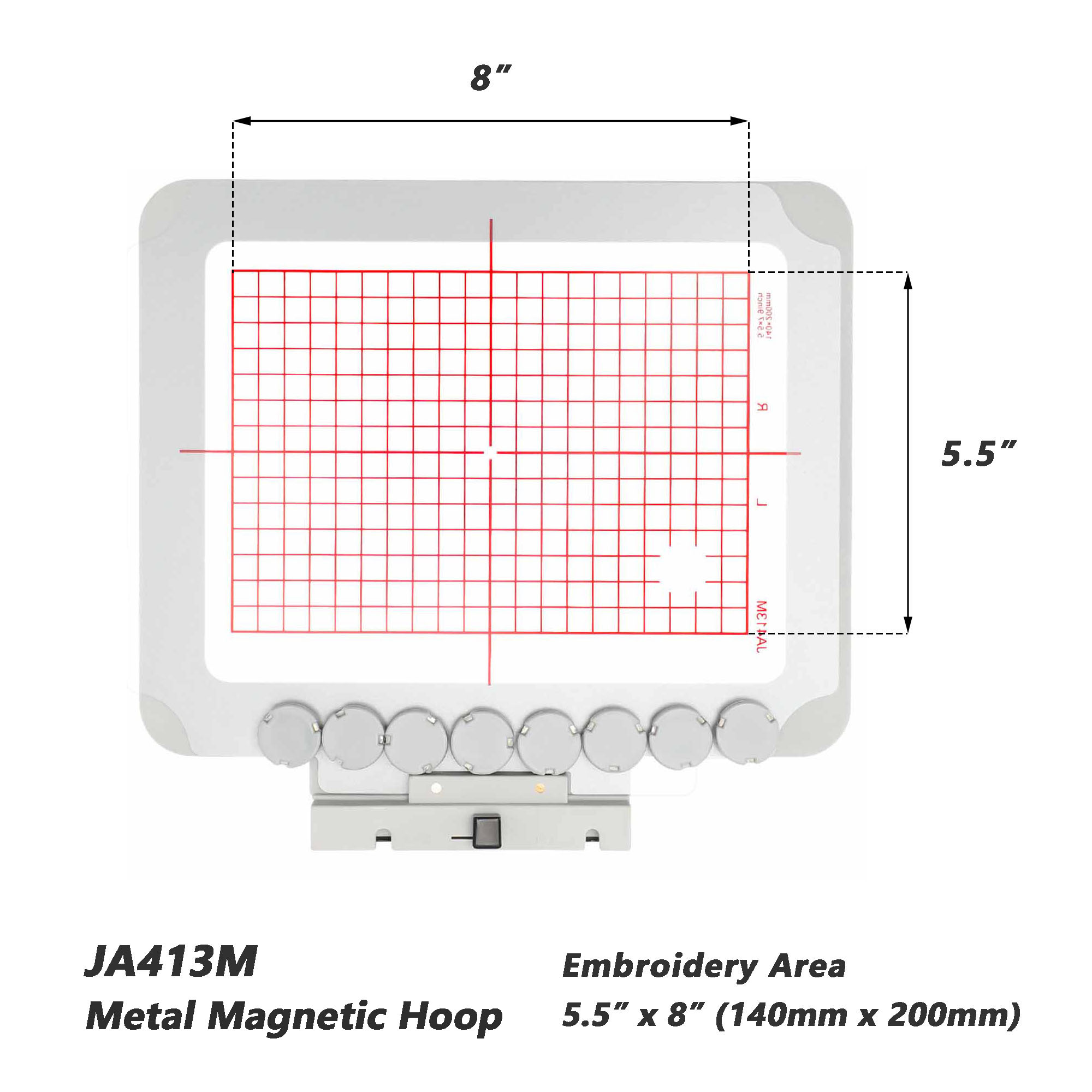 Magnetic Hoop for Janome MC 50 - огляд і ціна Embroidery Zone