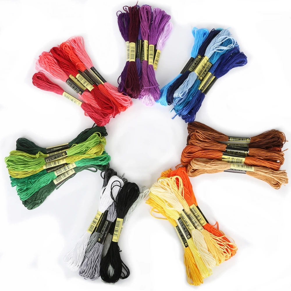 8/12/24/36Pcs Multicolor Simil - огляд і ціна Dmc Floss Set