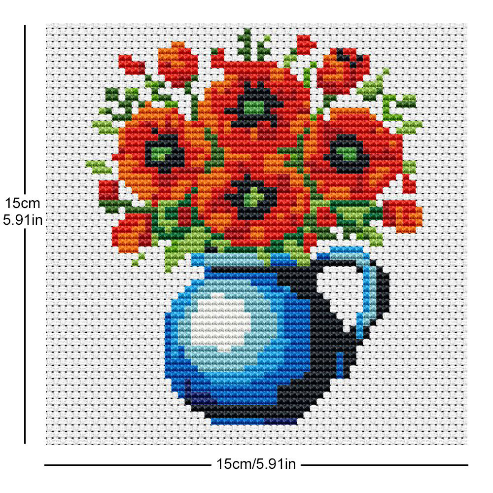 Evershine 8pcs Mini Flower Cro - огляд і ціна Embroidery Design Patterns Flowers