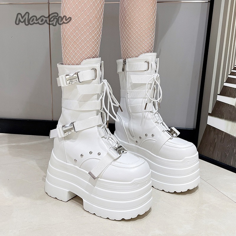Fashion Design Super High Wome - огляд і ціна Embroidery White