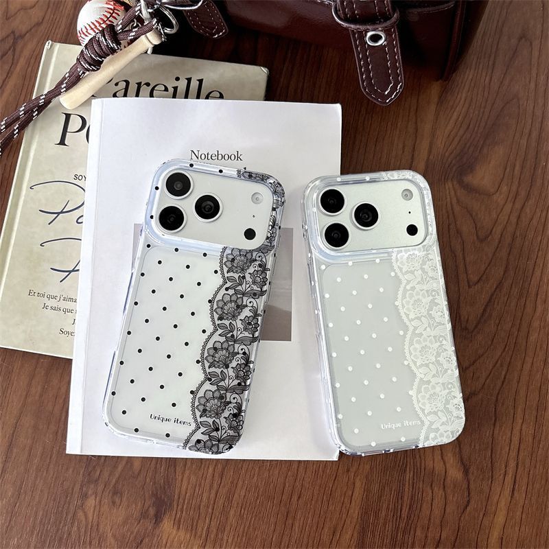 Ins Polka Dots Lace White Blac - огляд і ціна Embroidery White