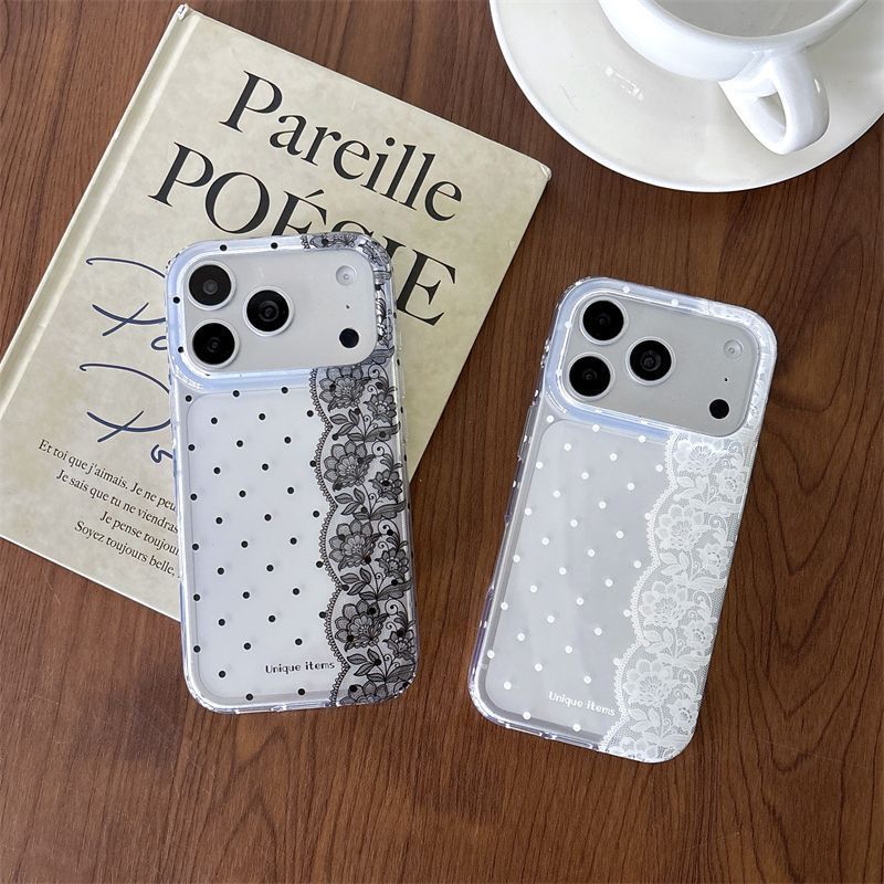 Ins Polka Dots Lace White Blac - огляд і ціна Embroidery White