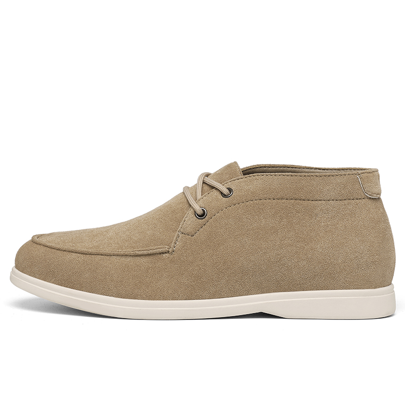 Classic British Style Suede Le - огляд і ціна Embroidery White