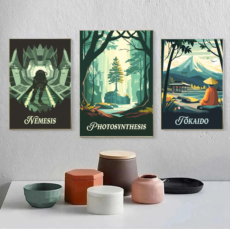 Cartoon Abstract Game Scene La - огляд і ціна Embroidery Art Painting