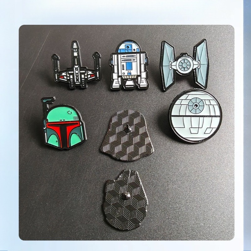 5/6/7pcs Cute Monster Brooche  - огляд і ціна Embroidery Garment