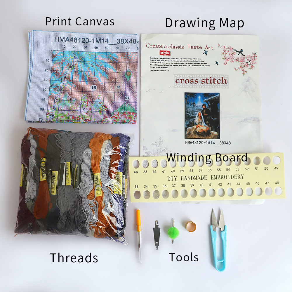Cartoon Kids Printed Canvas 11 - огляд і ціна Dmc Floss Set