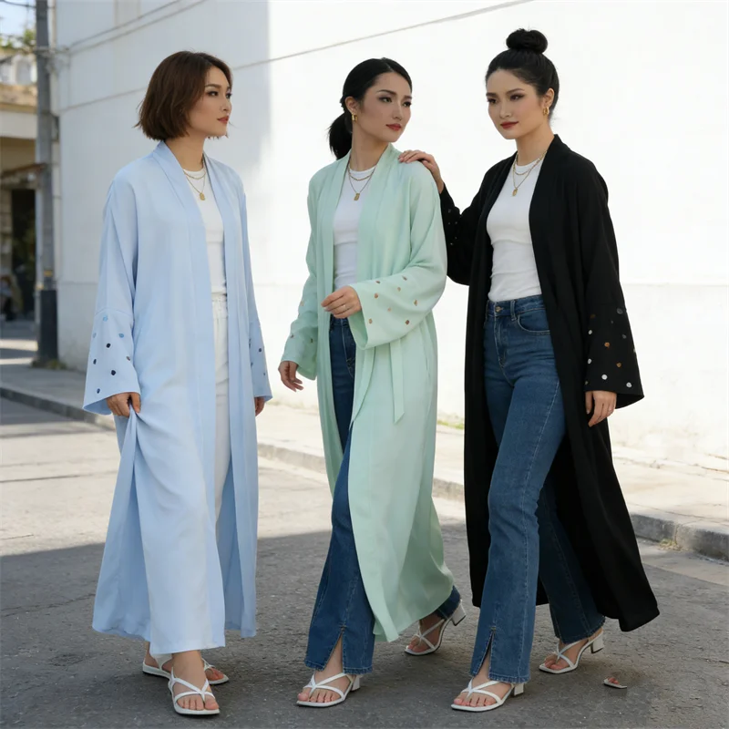 Eid Heart Embroidery Long Robe - огляд і ціна Embroidery Kebaya
